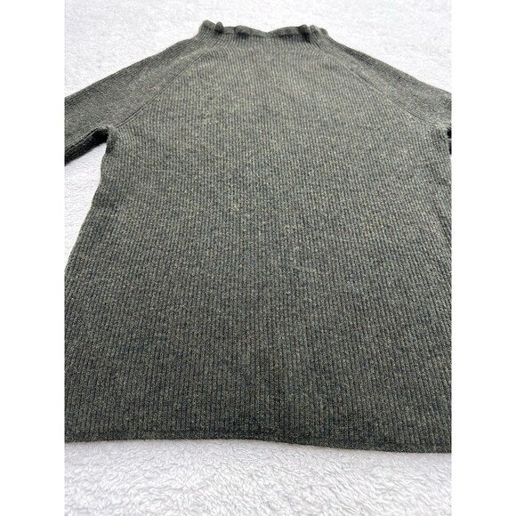 Banana Republic Sweater Merino Wool Cashmere Ruffle Mock Neck Green Womens Sm - Picture 3 of 12